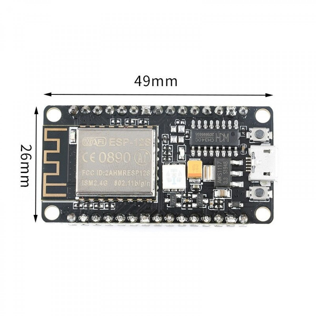 NodeMCU v3 (ESP-12S) – WiFi Development Board | Ai-Thinker | ESP8266