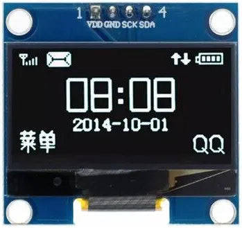 HS13L03W2C01 – 1.3” I²C OLED Display | SH1106 | 128x64 Pixels