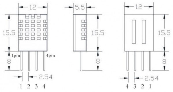 DHT11 – Digitale Temperatuur- en Vochtigheidssensor | Aosong