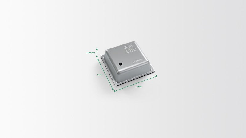 BME680 – 4-in-1 Omgevingssensor (Gas, Vocht, Temperatuur, Luchtdruk) | Bosch Sensortec
