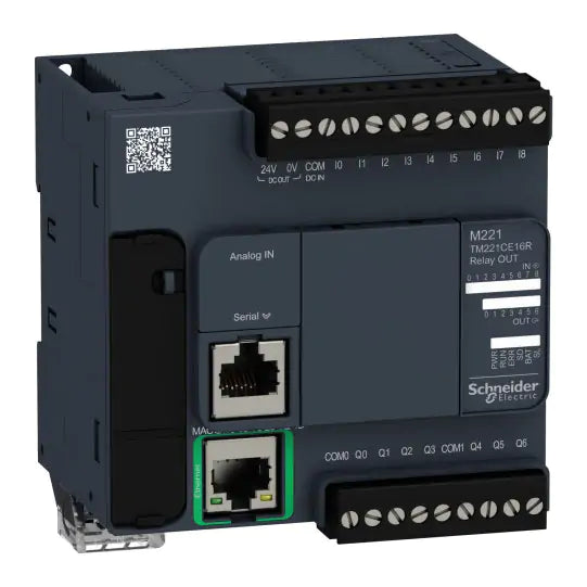 Schneider Modicon M221 – PLC met Embedded Ethernet & Modbus (div. I/O-configuraties)