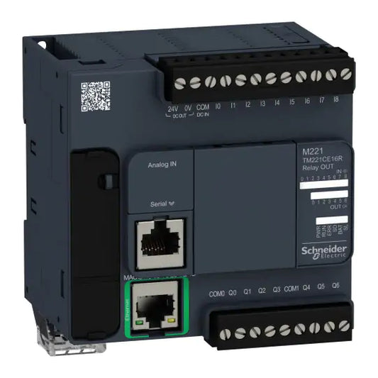 Schneider Modicon M221 – PLC met Embedded Ethernet & Modbus (div. I/O-configuraties)