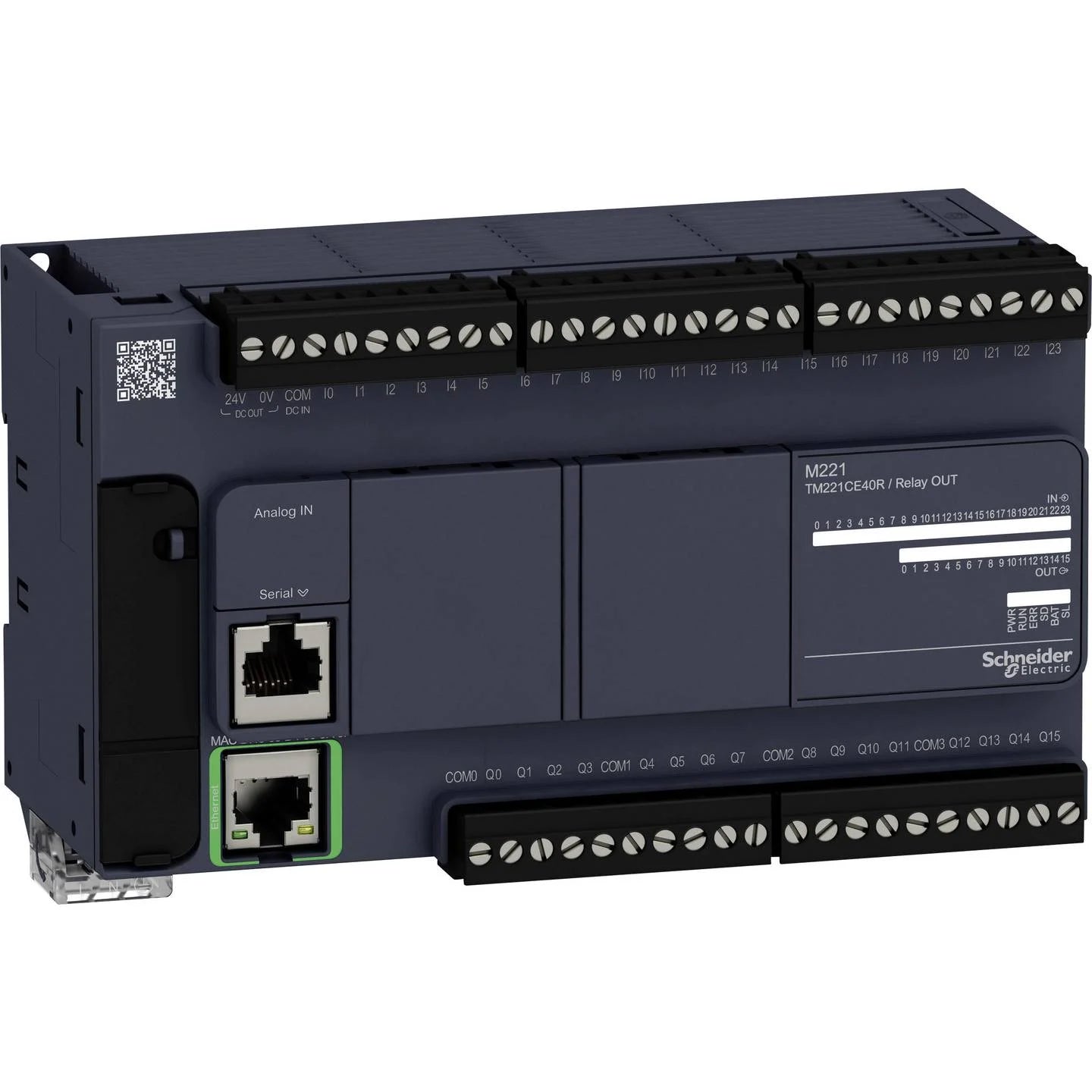 Schneider Modicon M221 – PLC met Embedded Ethernet & Modbus (div. I/O-configuraties)