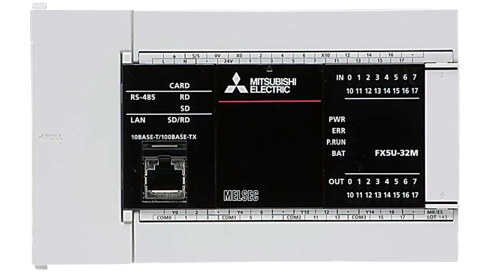 Mitsubishi MELSEC FX5U‑32MT/ESS – Compacte 32‑I/O PLC met Ethernet & SD-kaart