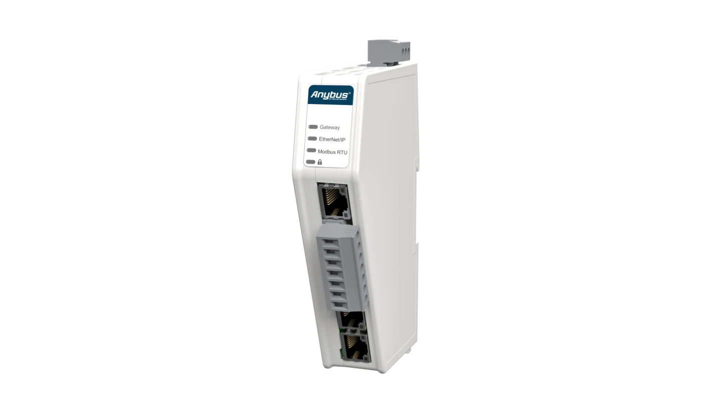 Anybus ABC3310-A – EtherNet/IP ↔ Modbus RTU Converter | DIN-Rail | HMS Industrial Networks